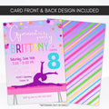 gymnastics theme birthday party